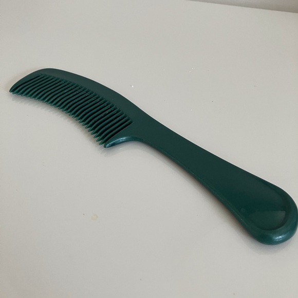 Hair comb vintage green wide tooth comb - Picture 1 of 1